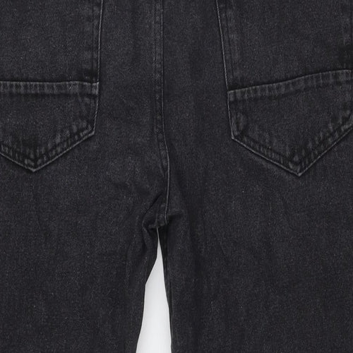 Denim365 Mens Black Cotton Straight Jeans Size 36 in L31 in Regular Zip