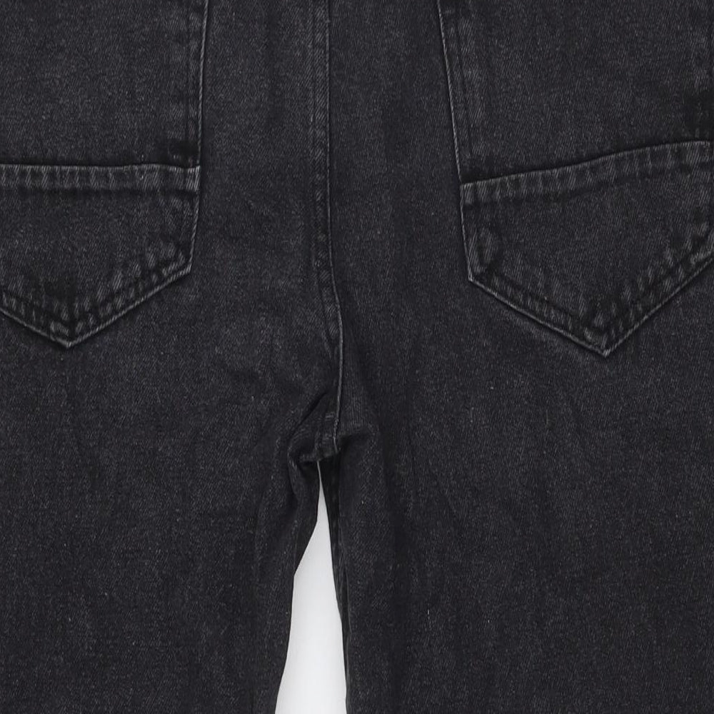 Denim365 Mens Black Cotton Straight Jeans Size 36 in L31 in Regular Zip