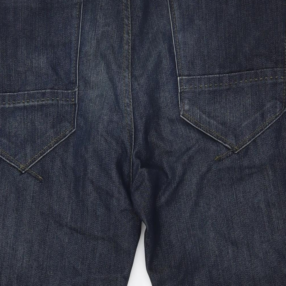 NEXT Mens Blue Cotton Straight Jeans Size 40 in L32 in Regular Zip