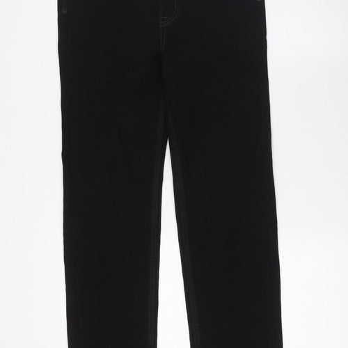 Marks and Spencer Womens Black Cotton Skinny Jeans Size 10 L29 in Slim Zip