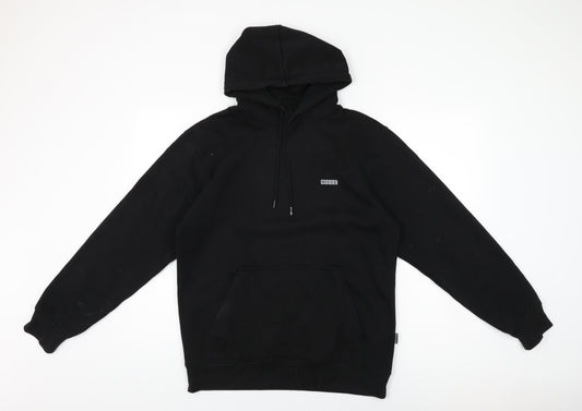 NICCE Mens Black Cotton Pullover Hoodie Size S