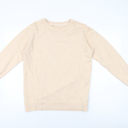 Fat Face Mens Beige Cotton Pullover Sweatshirt Size S