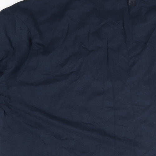 Mountain Warehouse Mens Blue Cotton T-Shirt Size M Round Neck