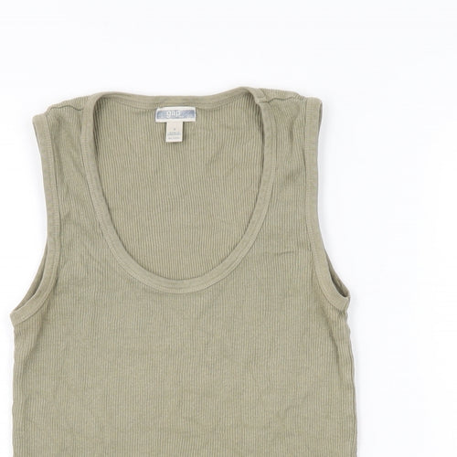 Gap Womens Green Cotton Basic T-Shirt Size S Scoop Neck