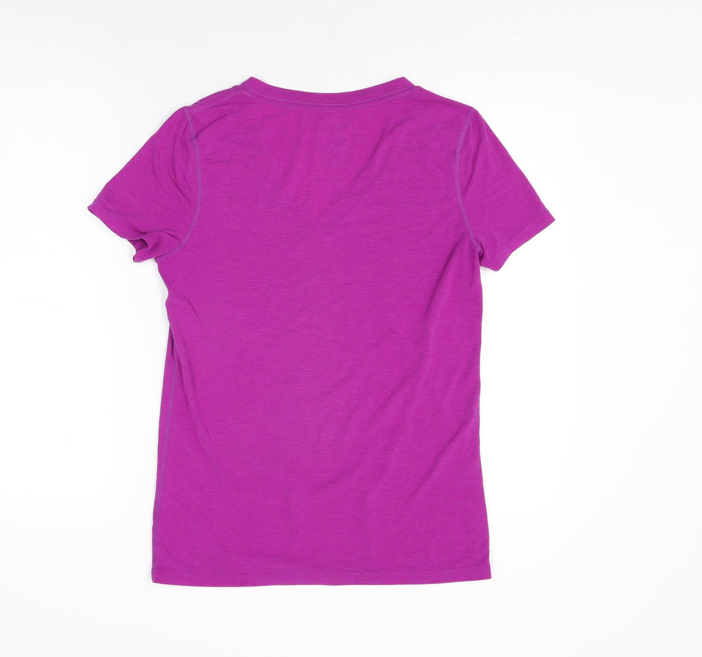 Gap Womens Purple Polyester Basic T-Shirt Size S V-Neck