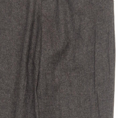 Skopes Mens Brown Polyester Trousers Size 36 in L30 in Regular Zip