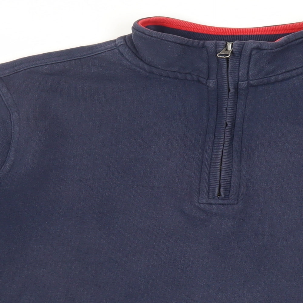 Jack Russell Mens Blue Cotton Pullover Sweatshirt Size S - Logo