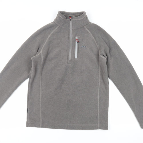 Trespass Mens Grey Polyester Pullover Sweatshirt Size S - Logo