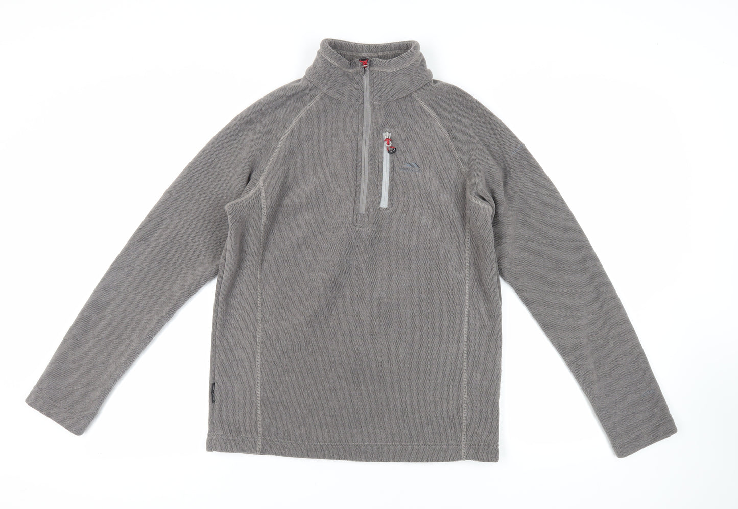 Trespass Mens Grey Polyester Pullover Sweatshirt Size S - Logo