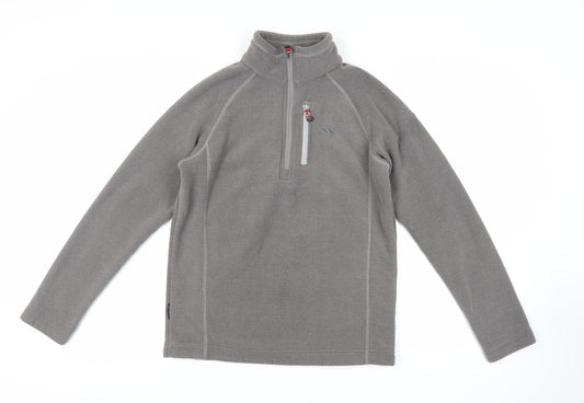 Trespass Mens Grey Polyester Pullover Sweatshirt Size S - Logo