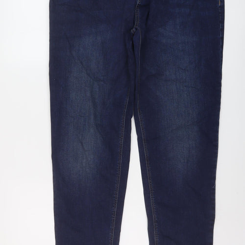 NEXT Mens Blue Cotton Straight Jeans Size 36 in L32 in Regular Button