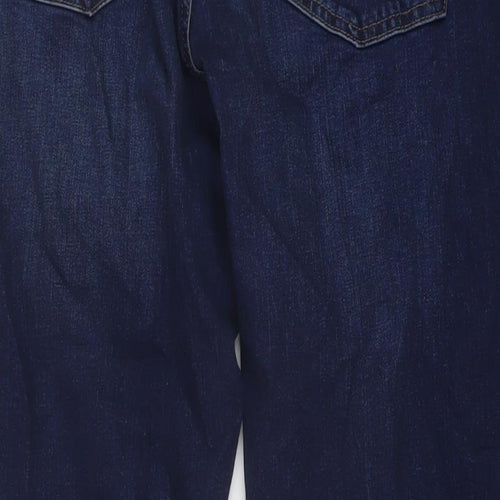 NEXT Mens Blue Cotton Straight Jeans Size 36 in L32 in Regular Button