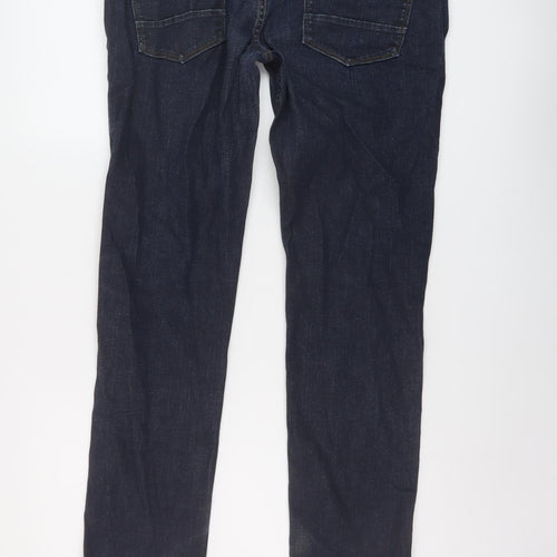 NEXT Mens Blue Cotton Straight Jeans Size 36 in L30 in Slim Button