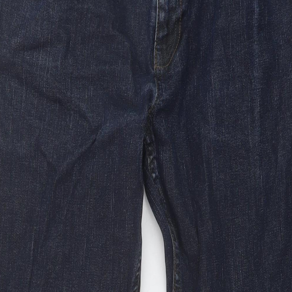 NEXT Mens Blue Cotton Straight Jeans Size 36 in L30 in Slim Button