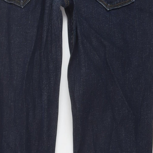 NEXT Mens Blue Cotton Straight Jeans Size 36 in L30 in Slim Button