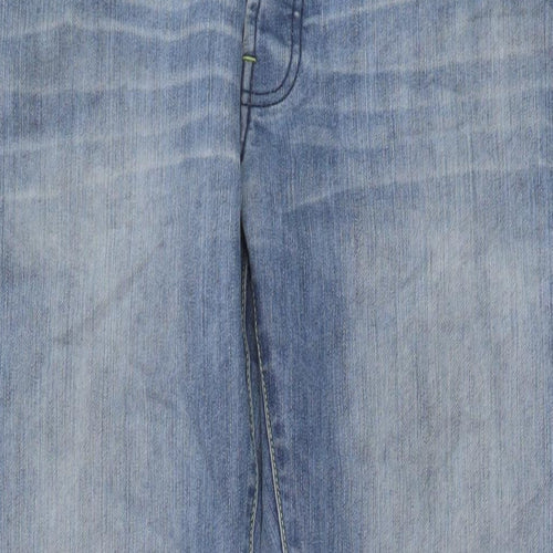 Coross Hatch Mens Blue Cotton Straight Jeans Size 36 in L31 in Regular Button