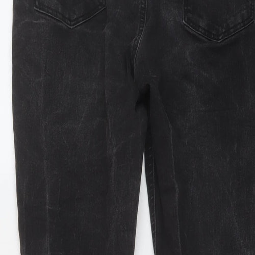 Denim & Co. Womens Black Cotton Skinny Jeans Size 12 L29 in Regular Button