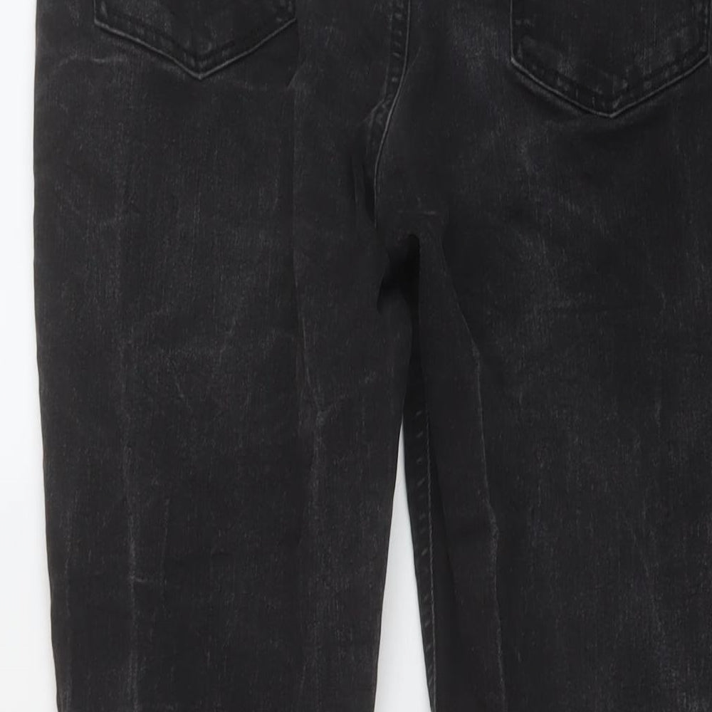 Denim & Co. Womens Black Cotton Skinny Jeans Size 12 L29 in Regular Button