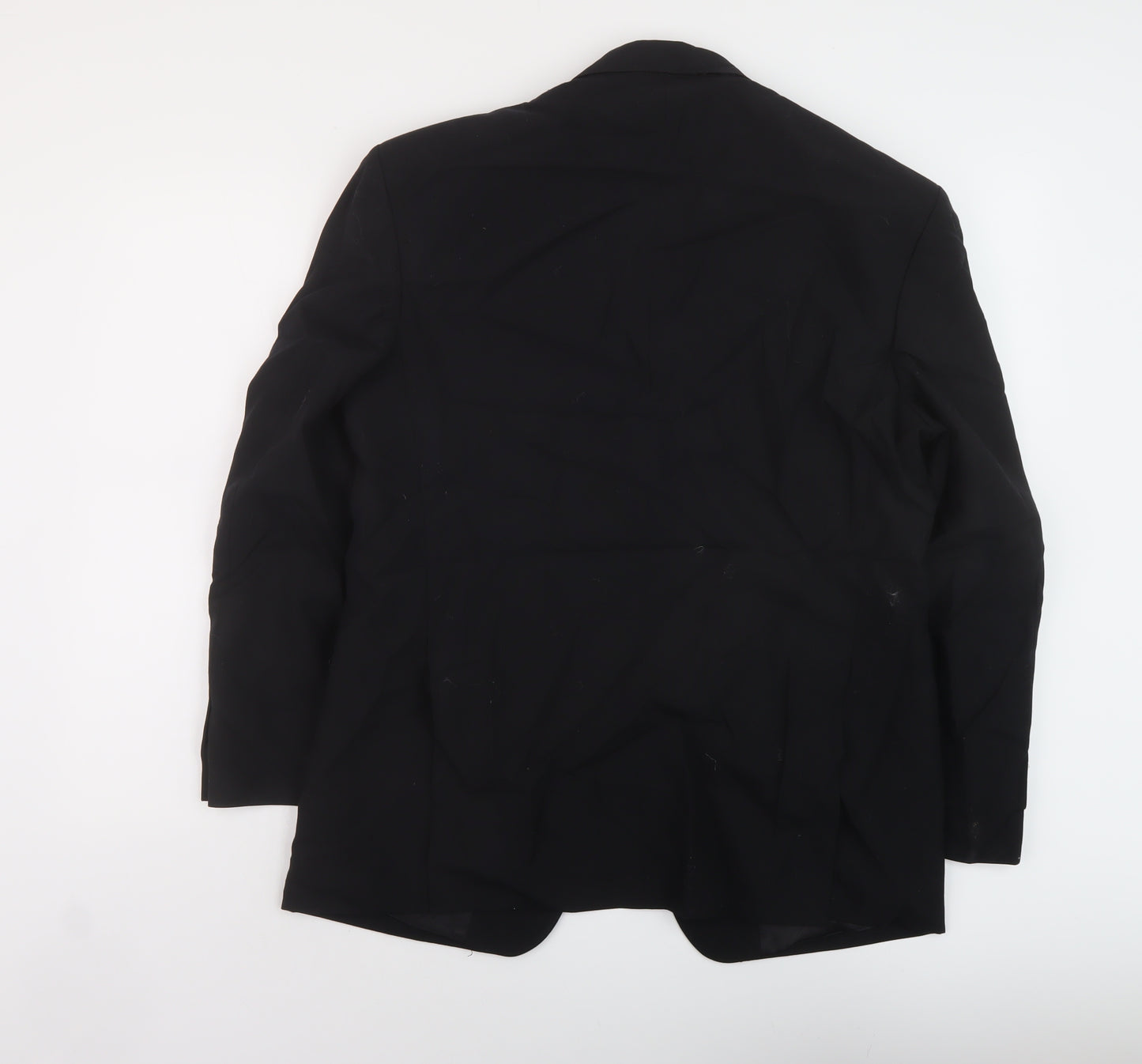 James Barry Mens Black Polyester Jacket Suit Jacket Size 42 Regular