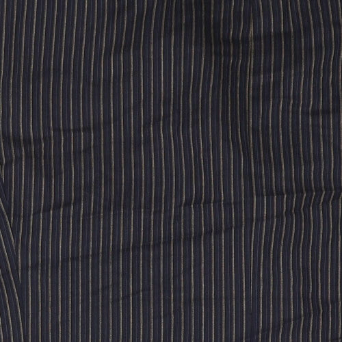 Blacks Mens Blue Striped Viscose Jacket Suit Jacket Size 48 Regular