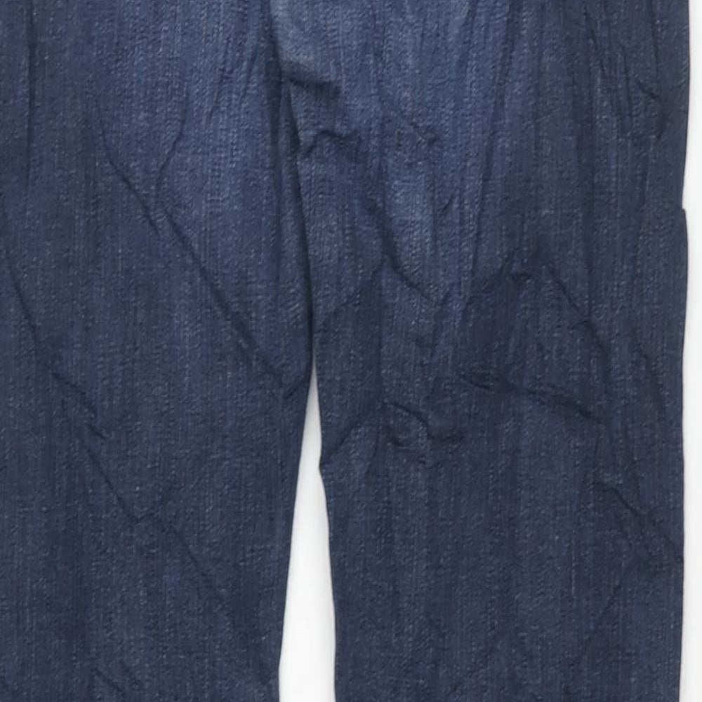 American Eagle Outfitters Mens Blue Cotton Straight Jeans Size 30 in L32 in Slim Zip