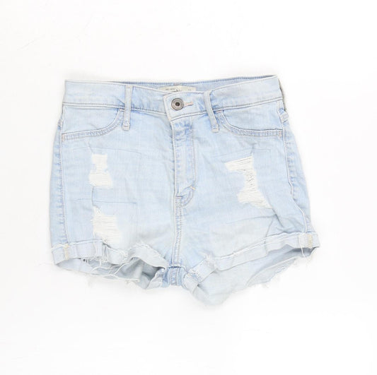 Ambercrombie kids Girls Blue Cotton Culotte Shorts Size 14 Years Regular Zip