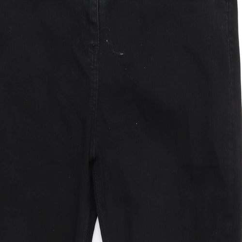 George Womens Black Cotton Blend Skinny Jeans Size 16 L28.5 in Regular Zip