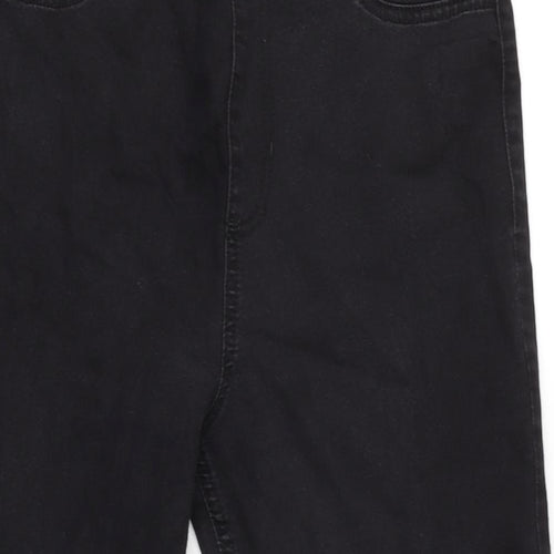 Marks and Spencer Womens Black Cotton Blend Jegging Jeans Size 14 L26 in Regular