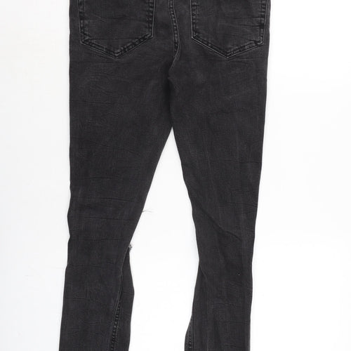 New Look Mens Grey Cotton Blend Tapered Jeans Size 32 in L32 in Regular Zip