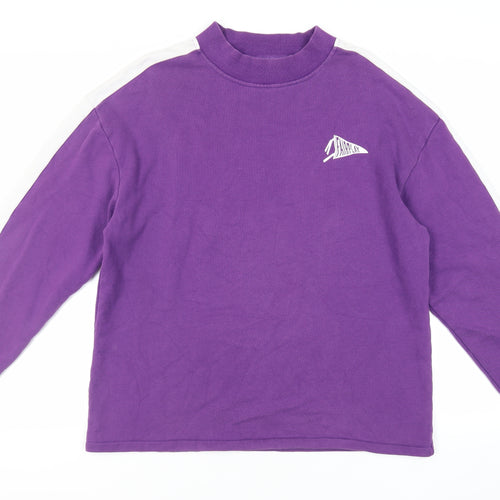 Fairplay Mens Purple Cotton Pullover Sweatshirt Size L