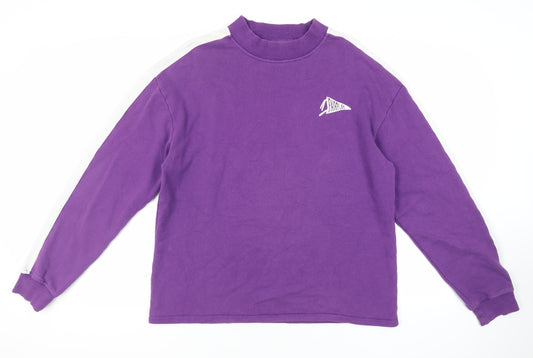 Fairplay Mens Purple Cotton Pullover Sweatshirt Size L