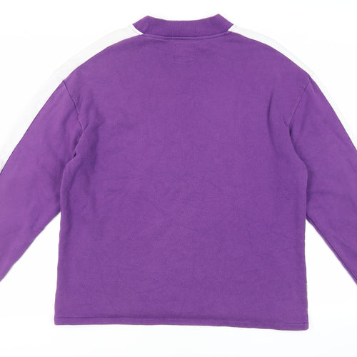 Fairplay Mens Purple Cotton Pullover Sweatshirt Size L