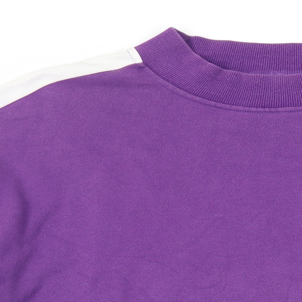 Fairplay Mens Purple Cotton Pullover Sweatshirt Size L