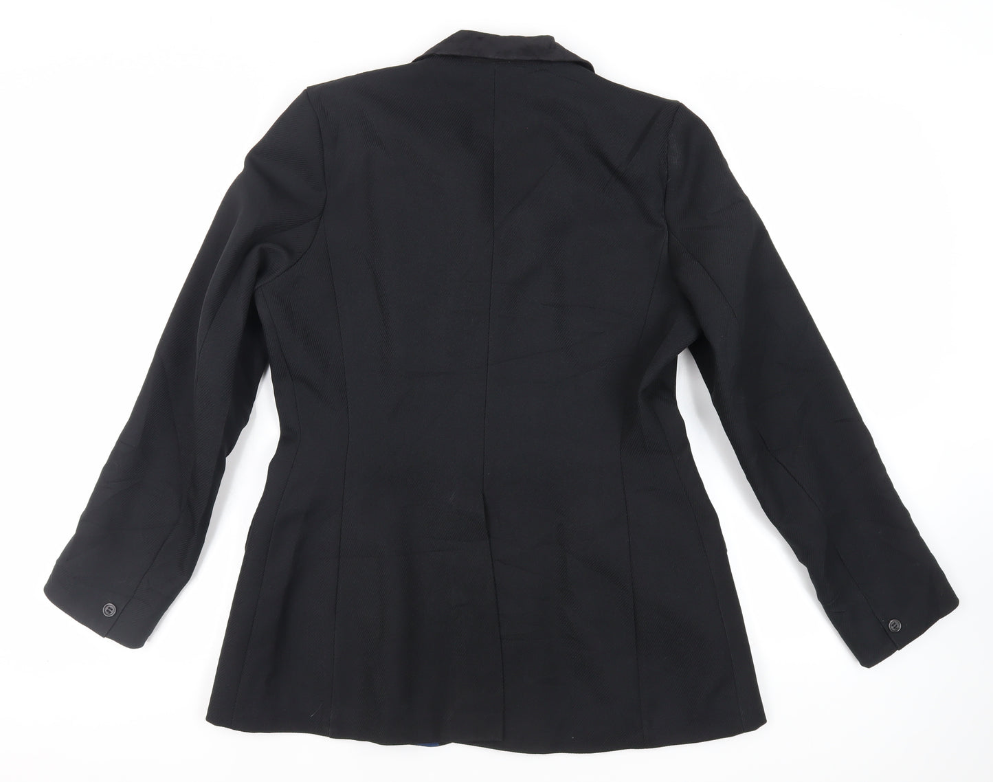 Saddle Master Womens Black Jacket Size M Button - Equestrian