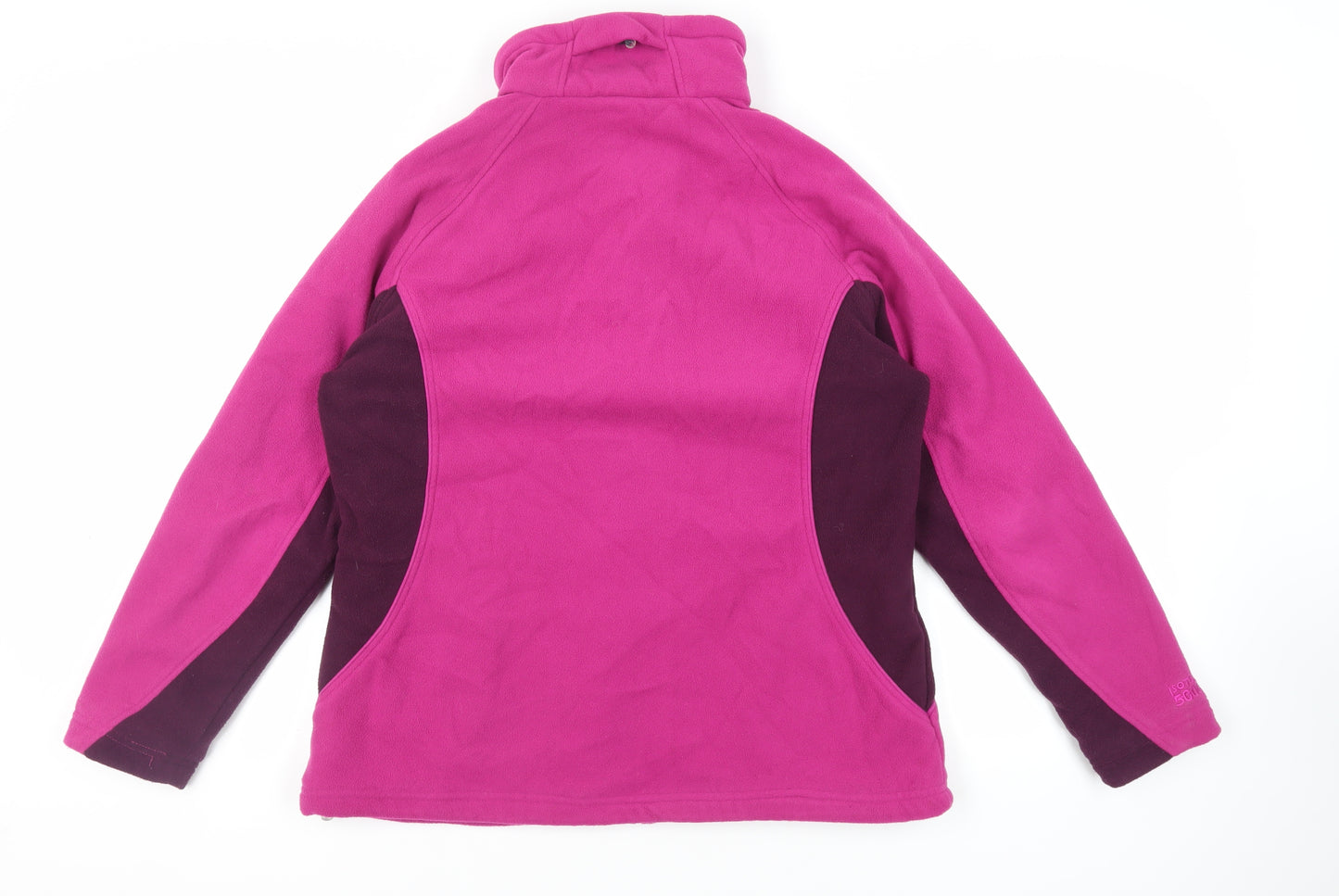 Regatta Womens Pink Windbreaker Jacket Size M Zip - Logo Waterproof Outdoor