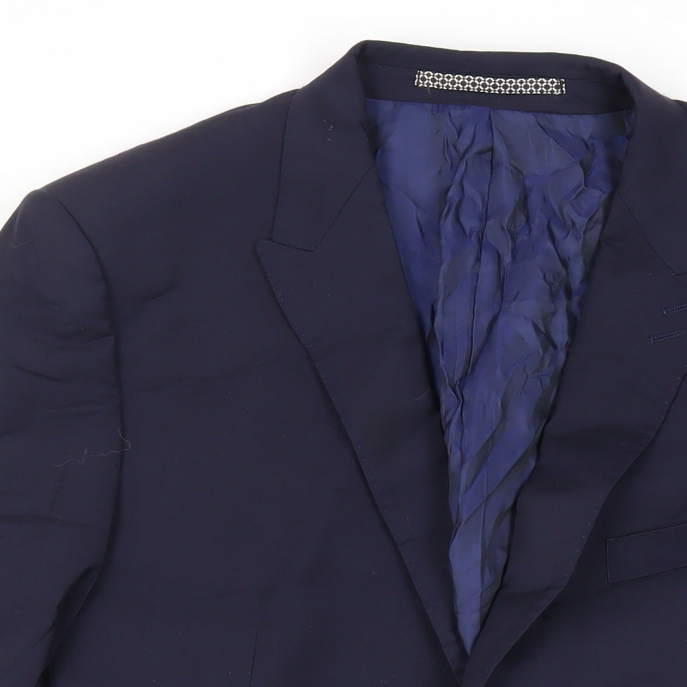 Autograph Mens Blue Wool Jacket Suit Jacket Size 42 Regular