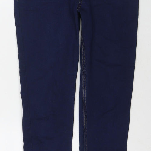 Marks and Spencer Womens Blue Cotton Jegging Jeans Size 10 L26 in Regular Zip