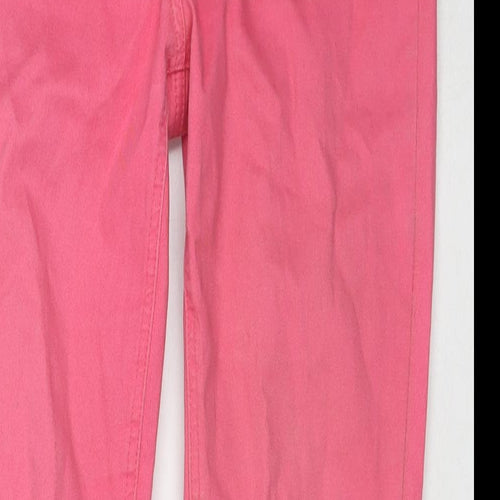 George Womens Pink Cotton Skinny Jeans Size 12 L29 in Regular Zip