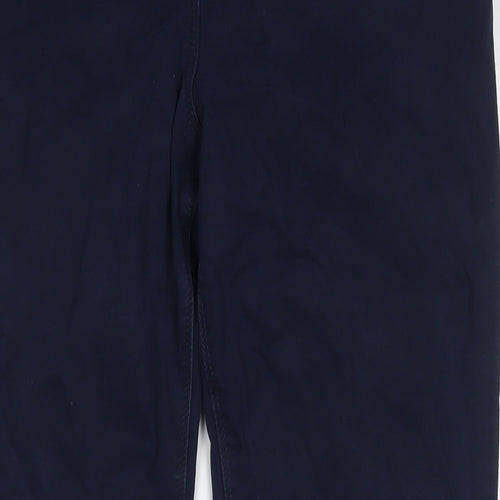 George Womens Blue Cotton Straight Jeans Size 16 L28 in Regular Zip