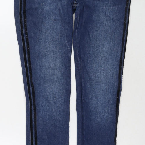 Khost Womens Blue Cotton Skinny Jeans Size 8 L27 in Regular Zip