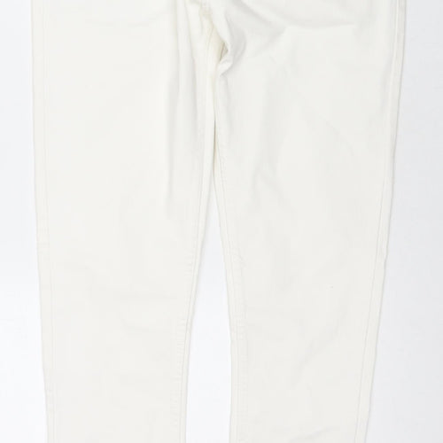 Denim & Co. Mens White Cotton Skinny Jeans Size 36 in L30 in Regular Zip