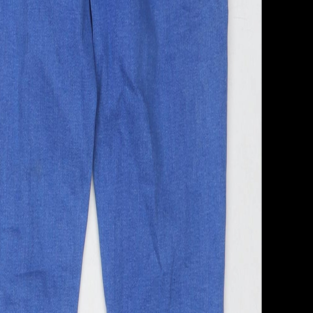 Denim & Co. Womens Blue Cotton Skinny Jeans Size 8 L27 in Regular Zip