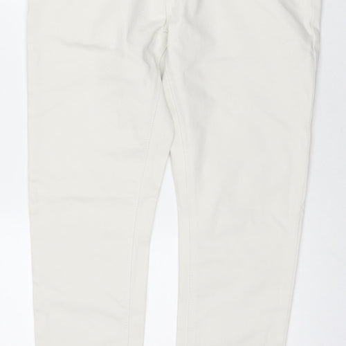 NEXT Mens White Cotton Skinny Jeans Size 36 in L31 in Regular Zip