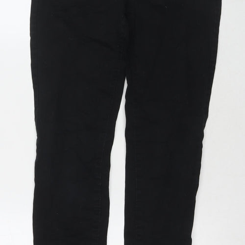 H&M Womens Black Cotton Skinny Jeans Size 8 L29 in Regular Zip