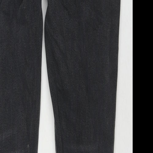 Topman Mens Grey Cotton Skinny Jeans Size 32 in L30 in Regular Zip