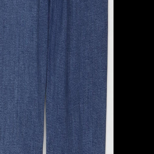 Marks and Spencer Womens Blue Cotton Skinny Jeans Size 6 L27 in Regular Zip