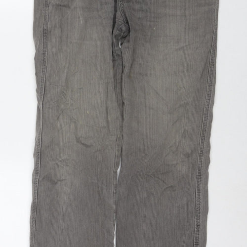 MANTARAY PRODUCTS Mens Grey Cotton Straight Jeans Size 30 in L32 in Regular Zip