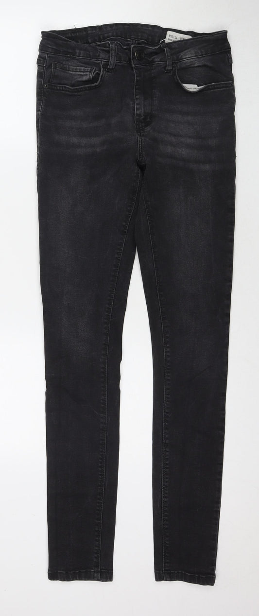 Denim & Co. Mens Black Cotton Skinny Jeans Size 32 in L34 in Regular Zip