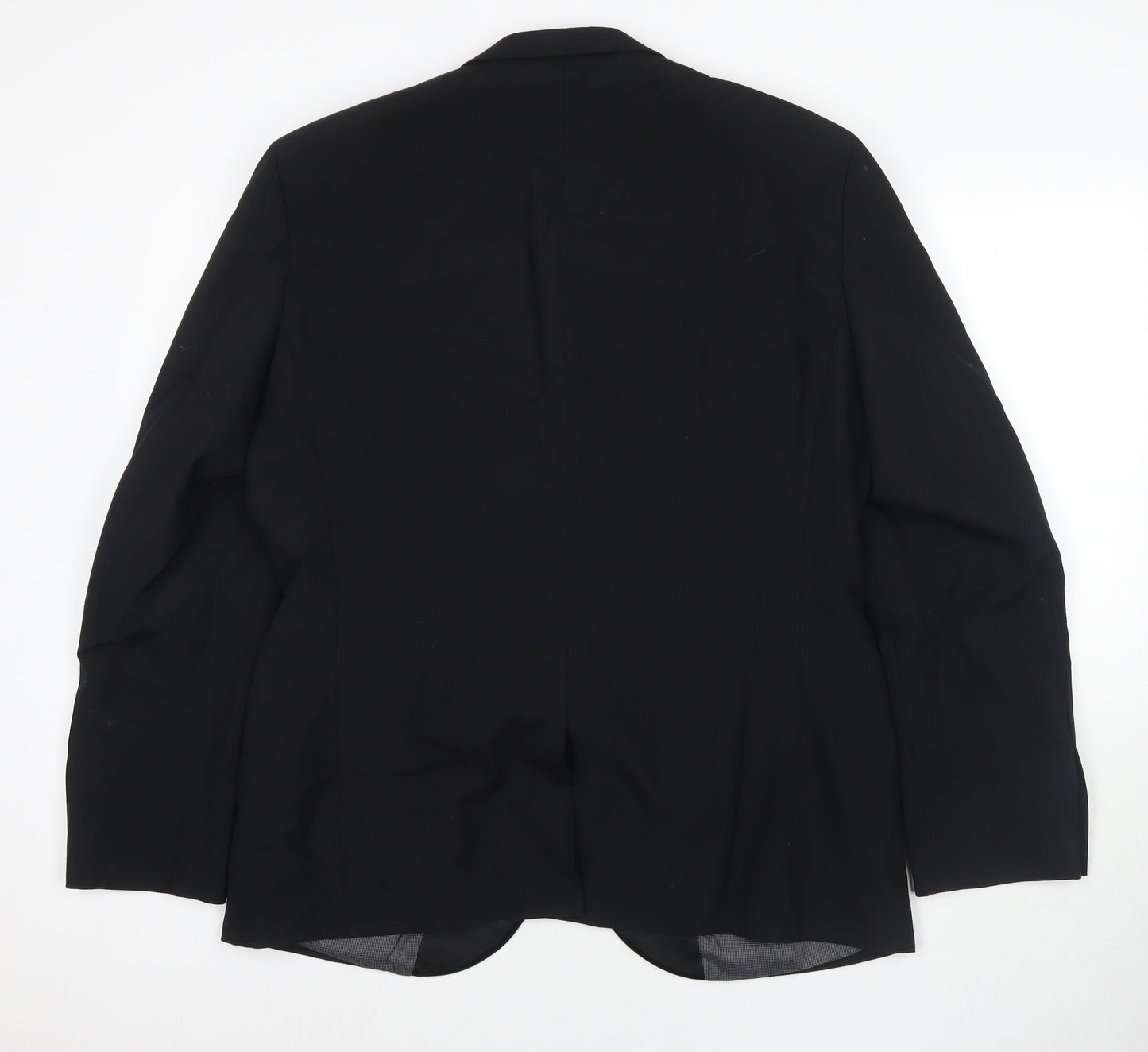 NEXT Mens Black Polyester Jacket Suit Jacket Size 42 Regular