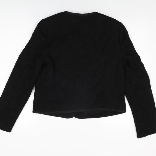 Marks and Spencer Womens Black Jacket Size 10 Button